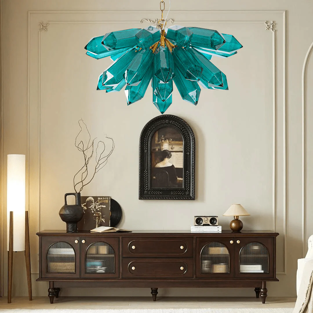 Emerald Crystal Chandelier - Image 3
