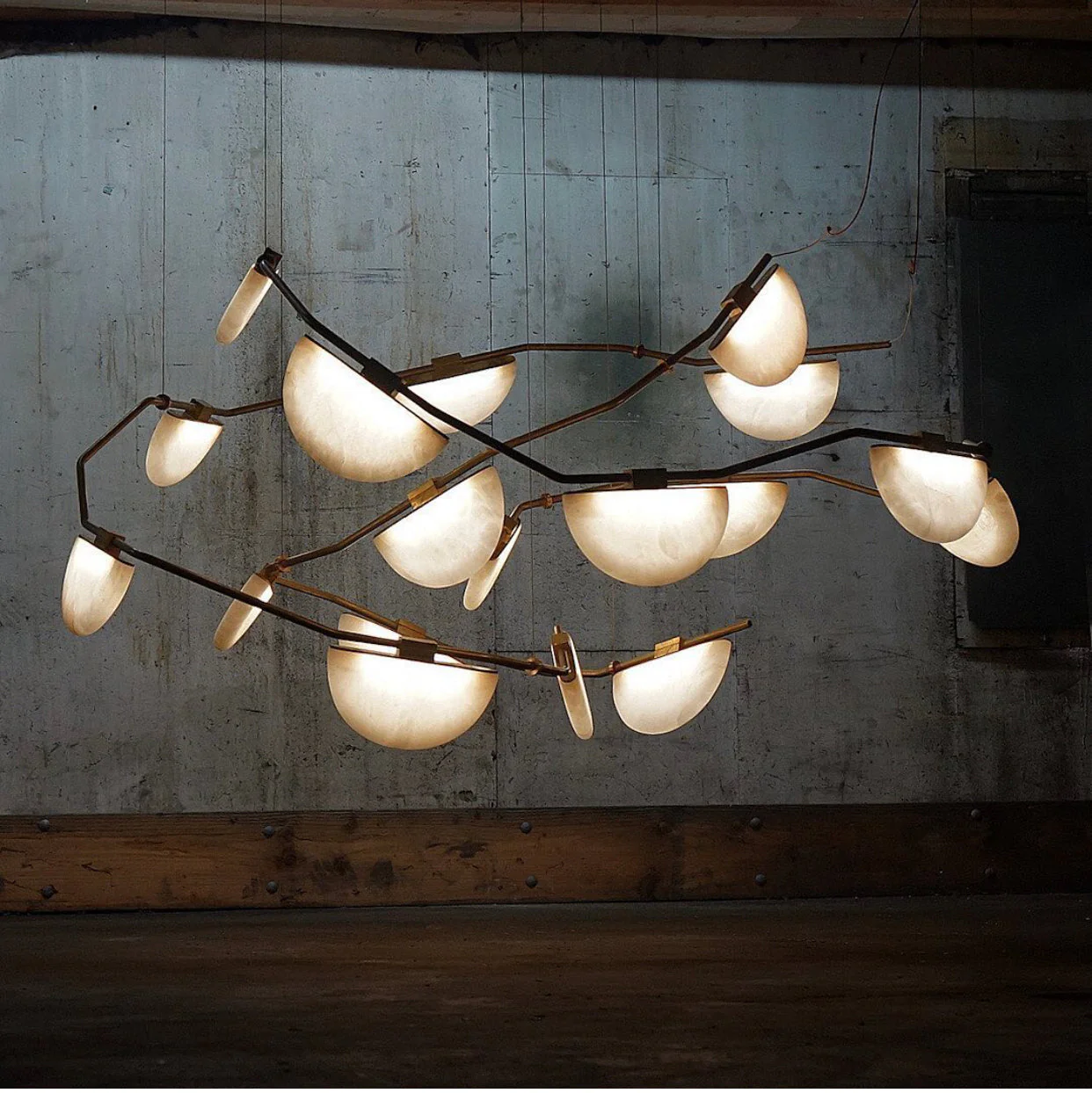 Elliot Alabaster Chandelier, Artistic Modern Chandelier for Bar Area - Image 2