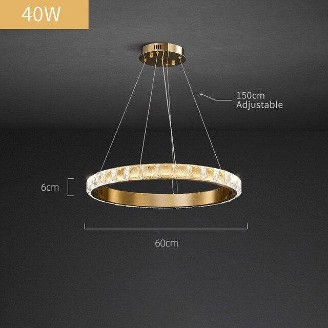 Enna Crystal Ring Chandelier - Image 5