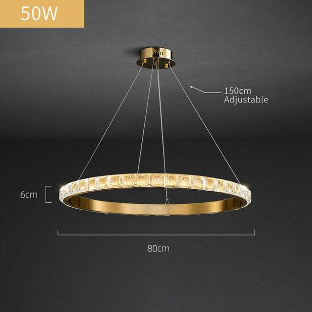 Enna Crystal Ring Chandelier - Image 6