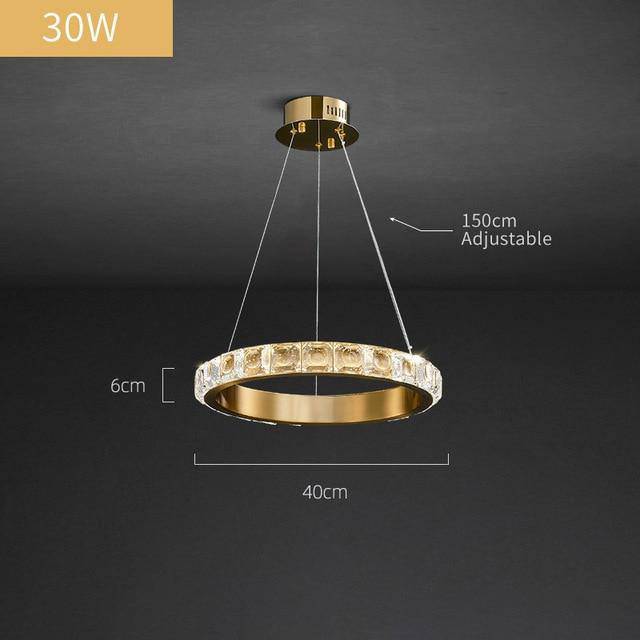 Enna Crystal Ring Chandelier - Image 7