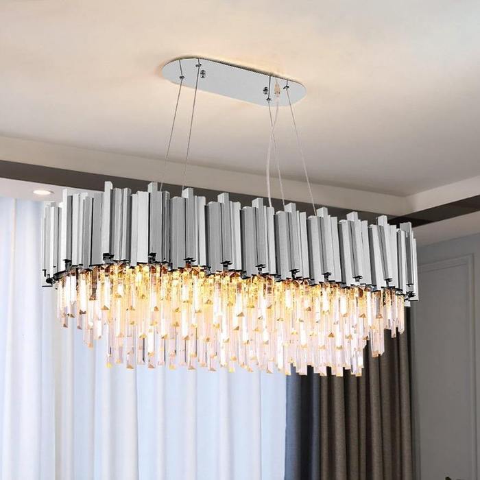 Enoch Crystal Dining Room Chandelier Chorme - Image 3