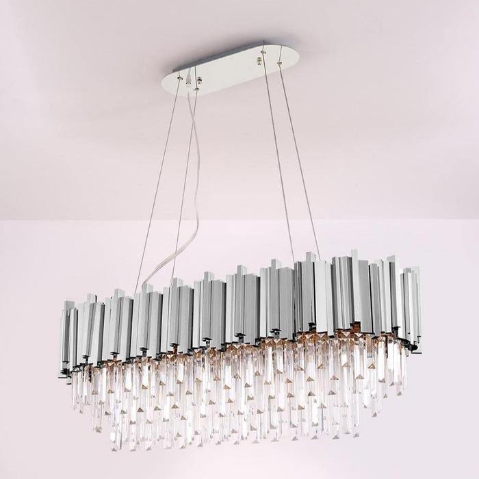 Enoch Crystal Dining Room Chandelier Chorme - Image 4