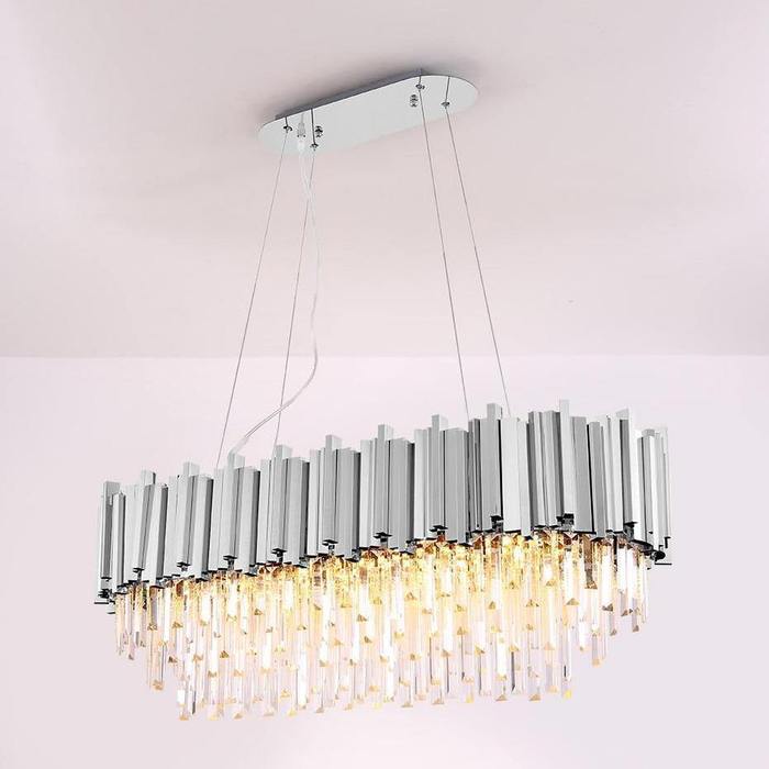 Enoch Crystal Dining Room Chandelier Chorme - Image 5