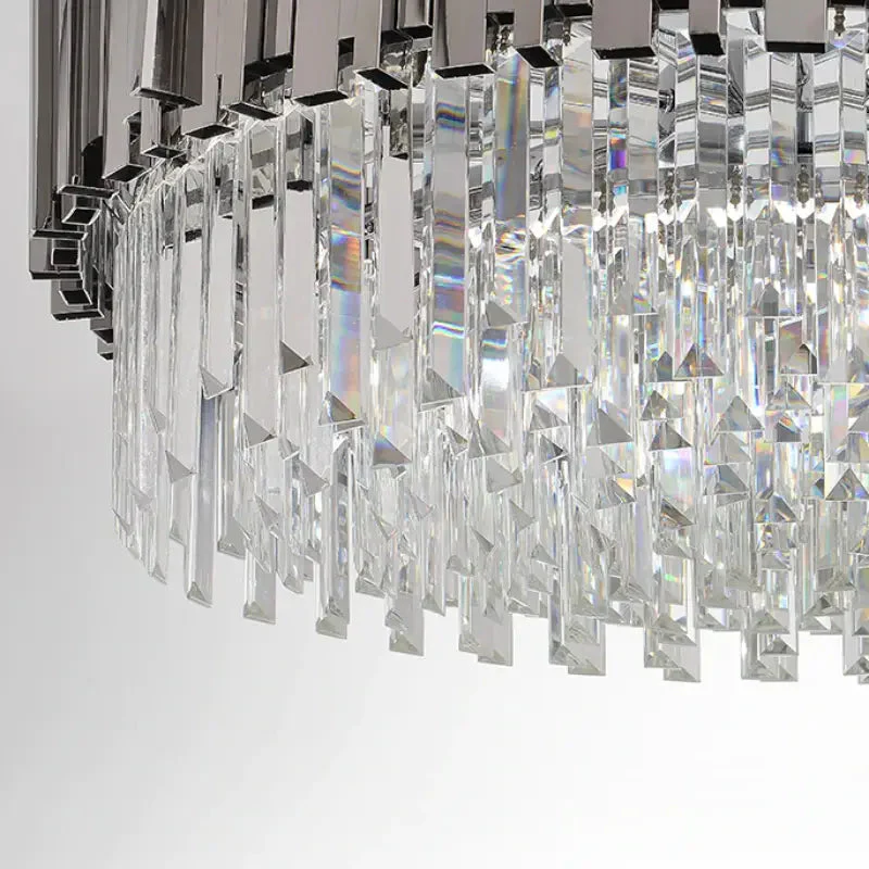 Enoch Gold Plated Round Crystal Chandelier - Image 11