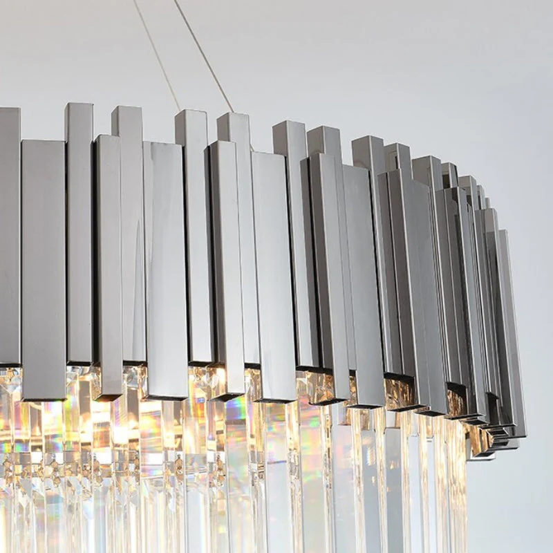 Enoch Gold Plated Round Crystal Chandelier - Image 13