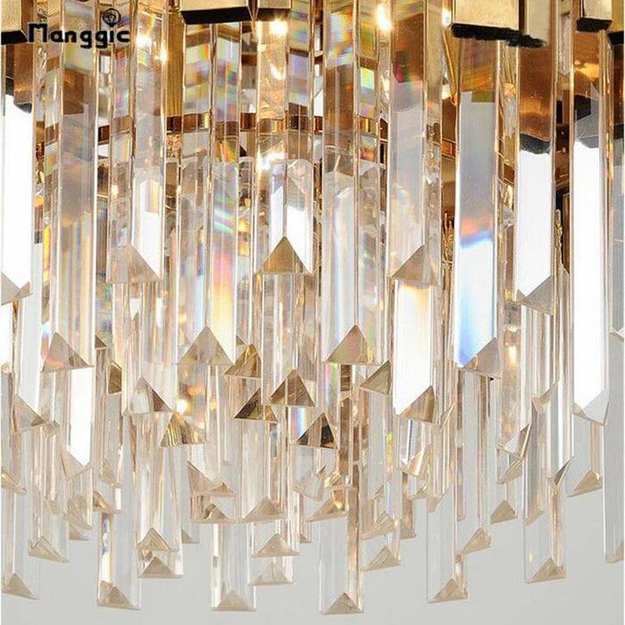 Enoch Three Tier Gold Plated Crystal Chandelier - Image 11