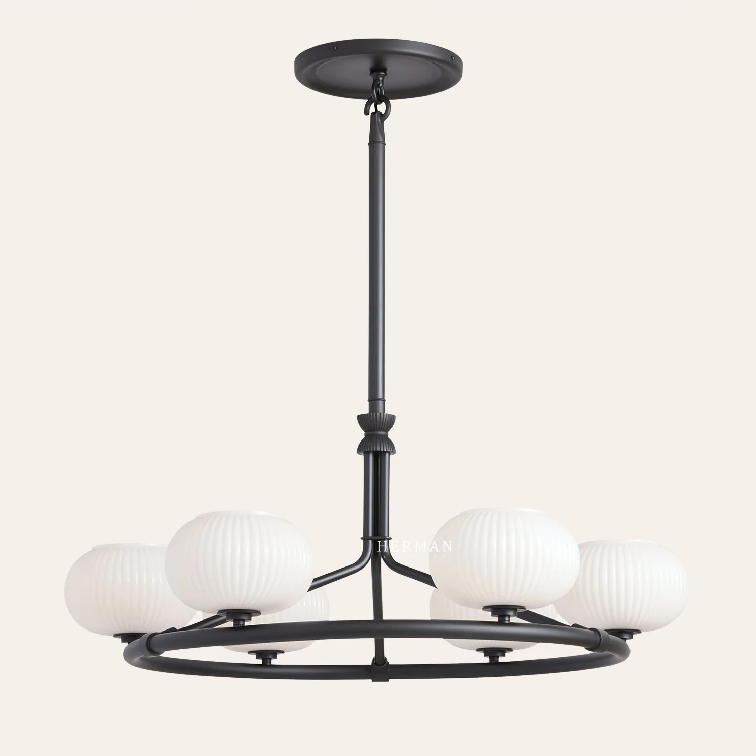 Enzo 36" Glass Round Chandelier - Image 8