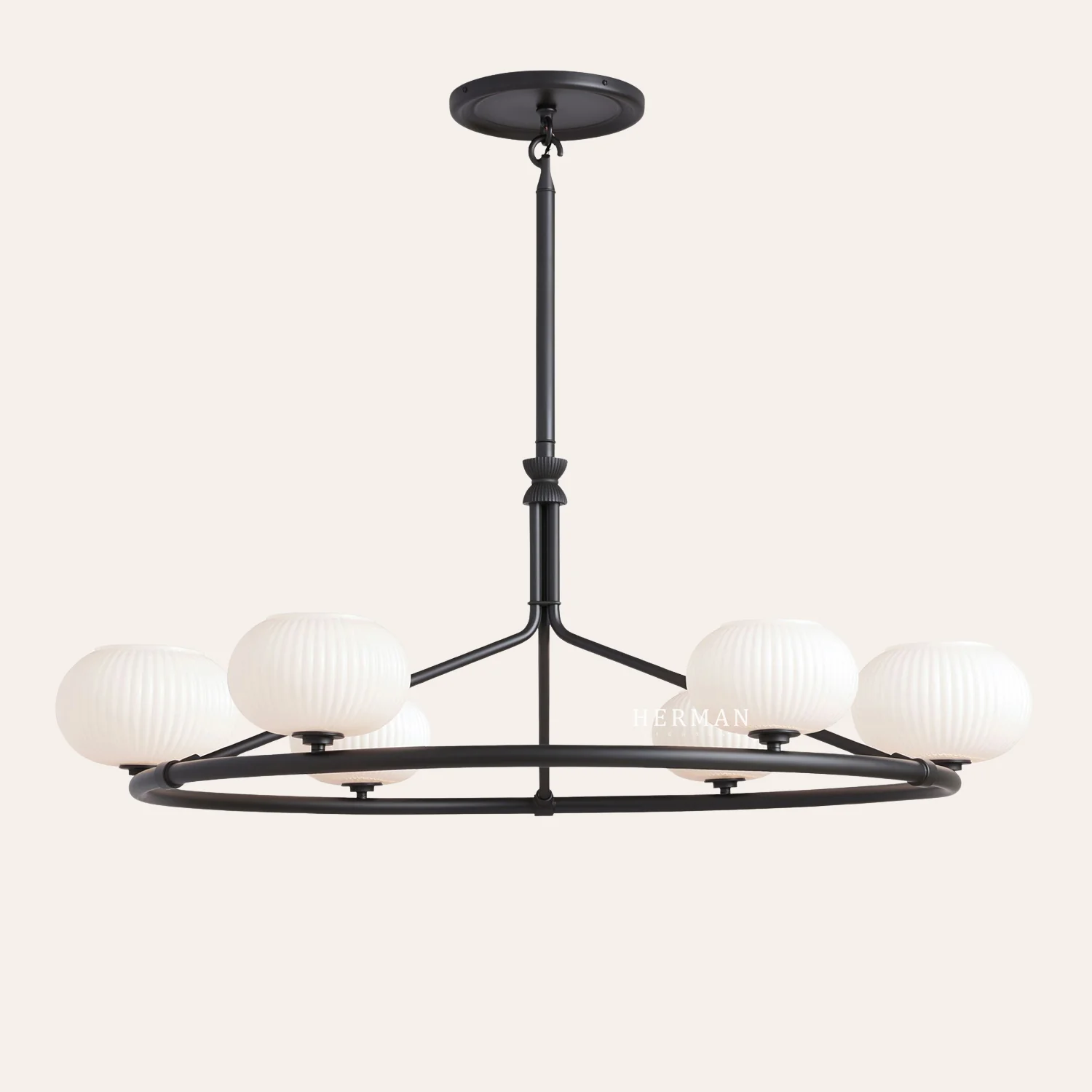 Enzo 48" Glass Round Chandelier - Image 10