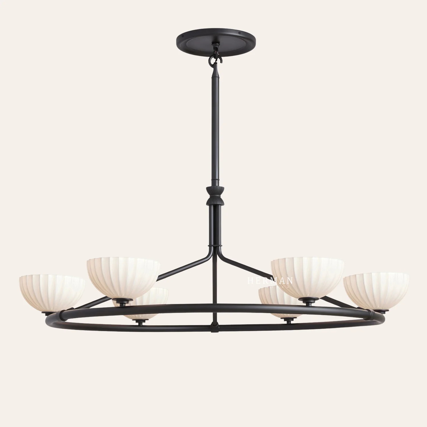 Enzo 48" Glass Round Chandelier - Image 12