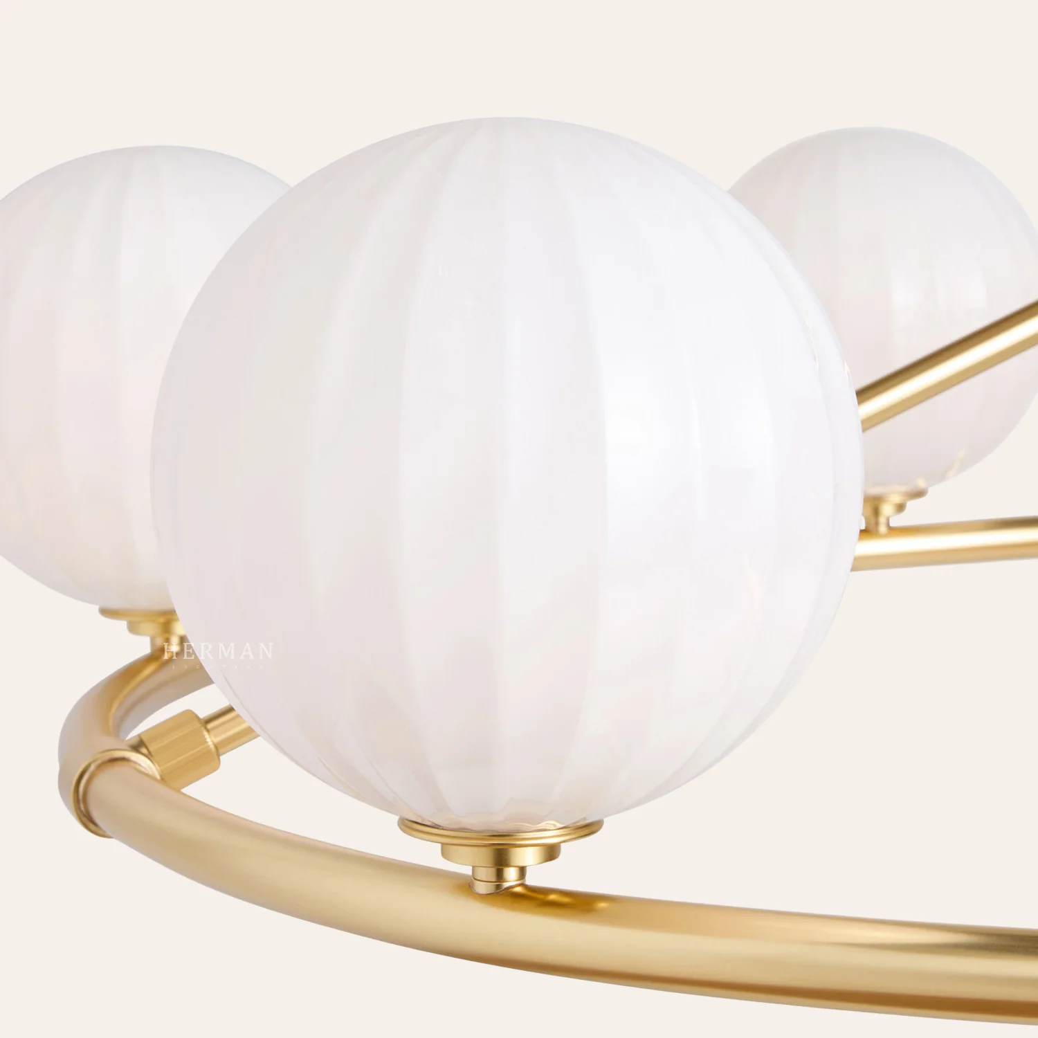 Enzo 48" Glass Round Chandelier - Image 6