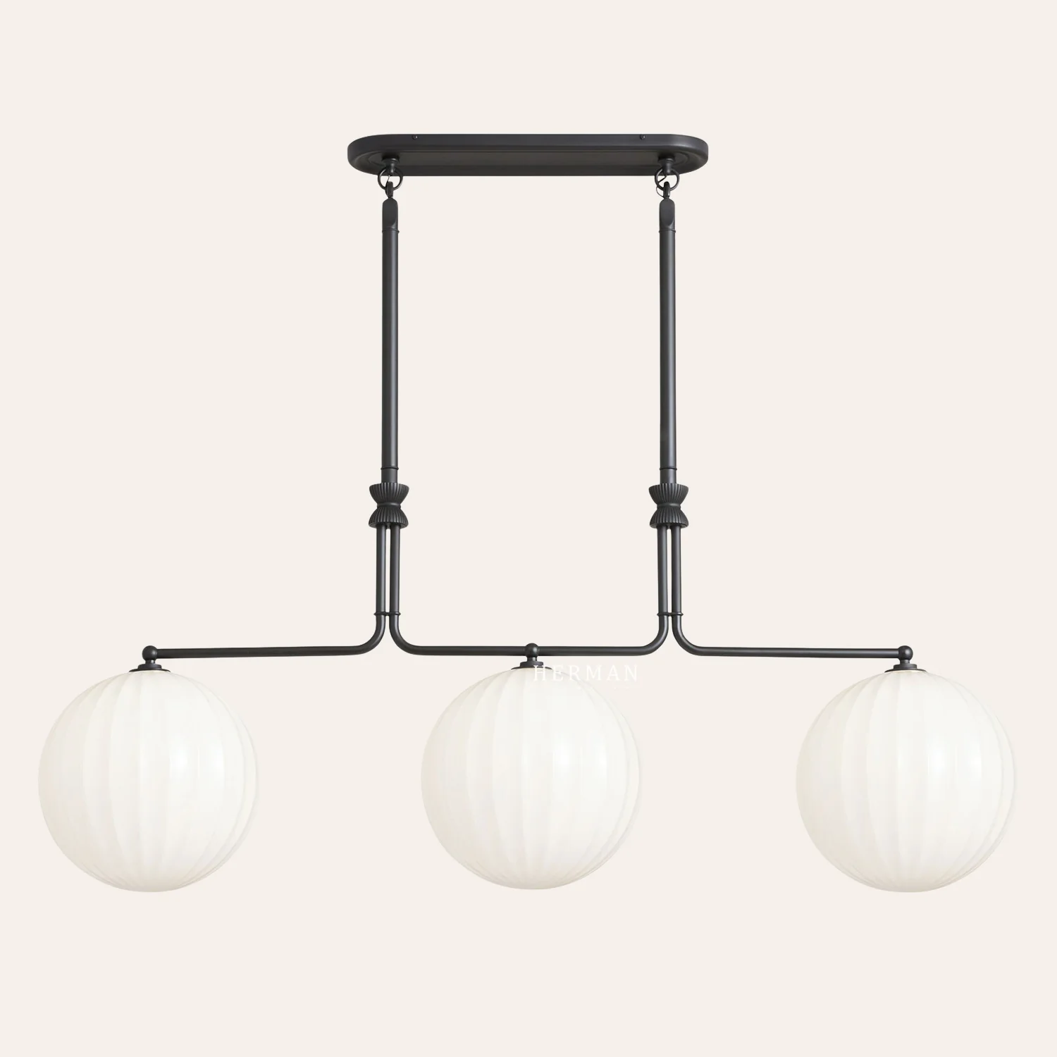 Enzo 60" 3-Light Linear Chandelier - Image 3