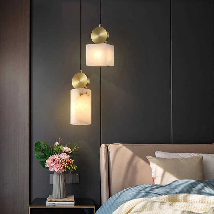 Etruscan alabaster Pendant Light - Image 9