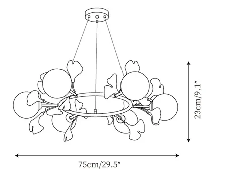 Evander Gingko Chandelier - Image 19