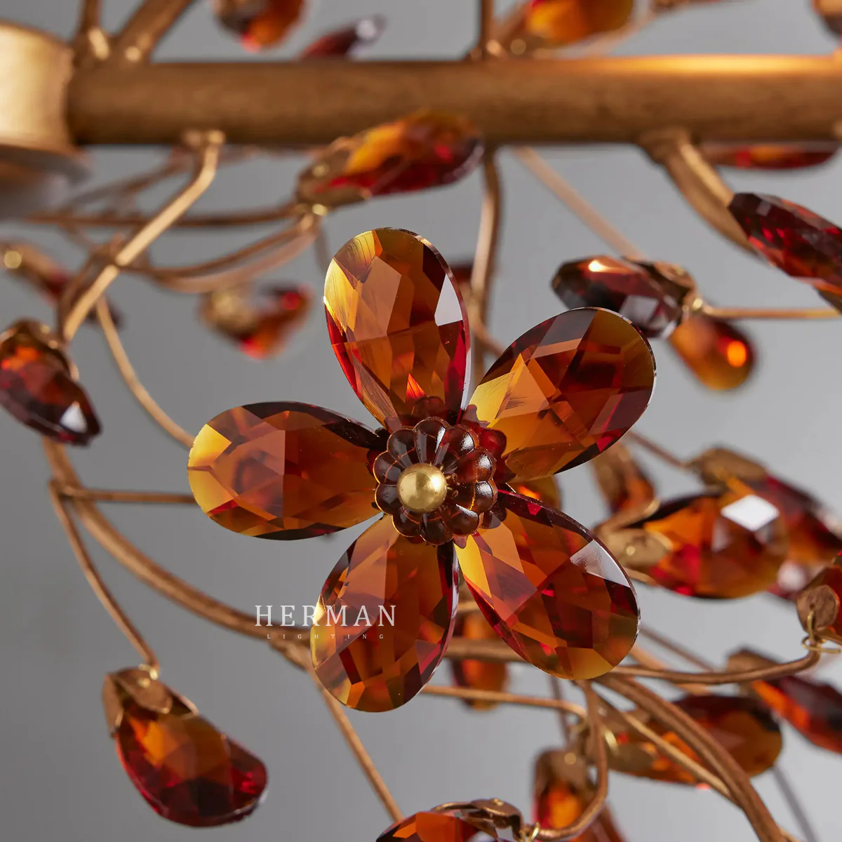 Fiore Colored Linear Chandelier 43" 51" 68" - Image 10