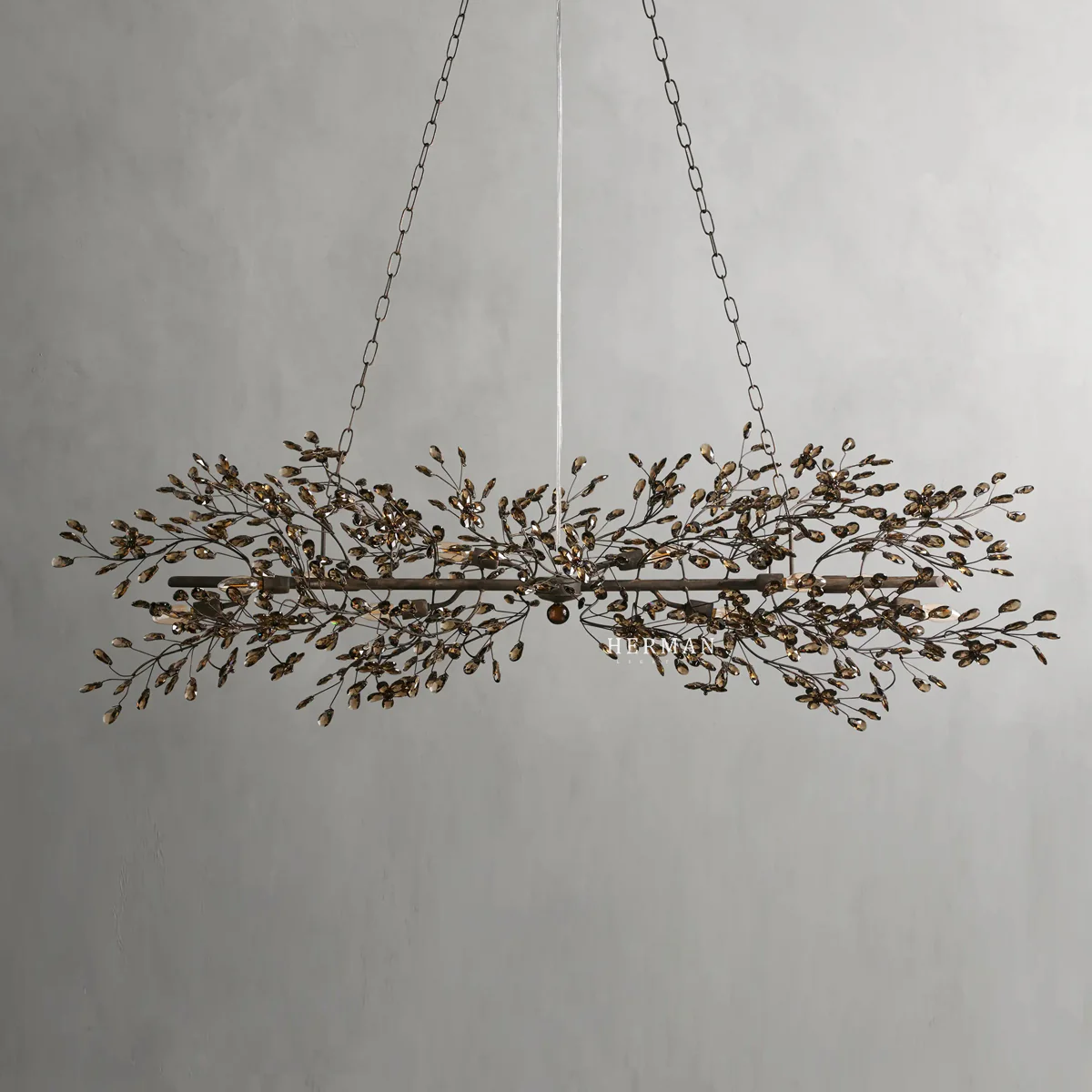 Fiore Colored Linear Chandelier 43" 51" 68" - Image 14