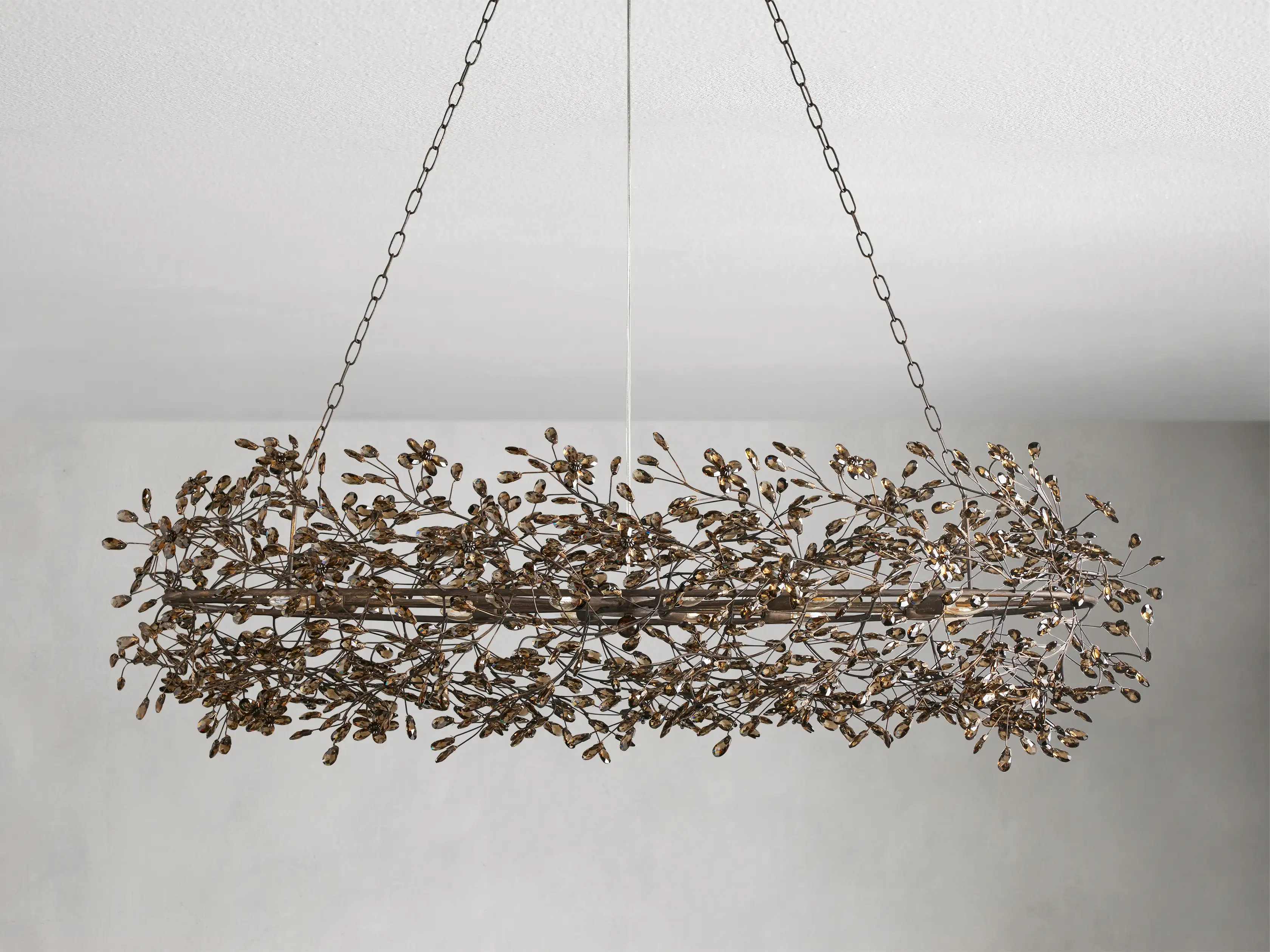 Fiore Colored Oval Chandelier 62" 74" - Image 14