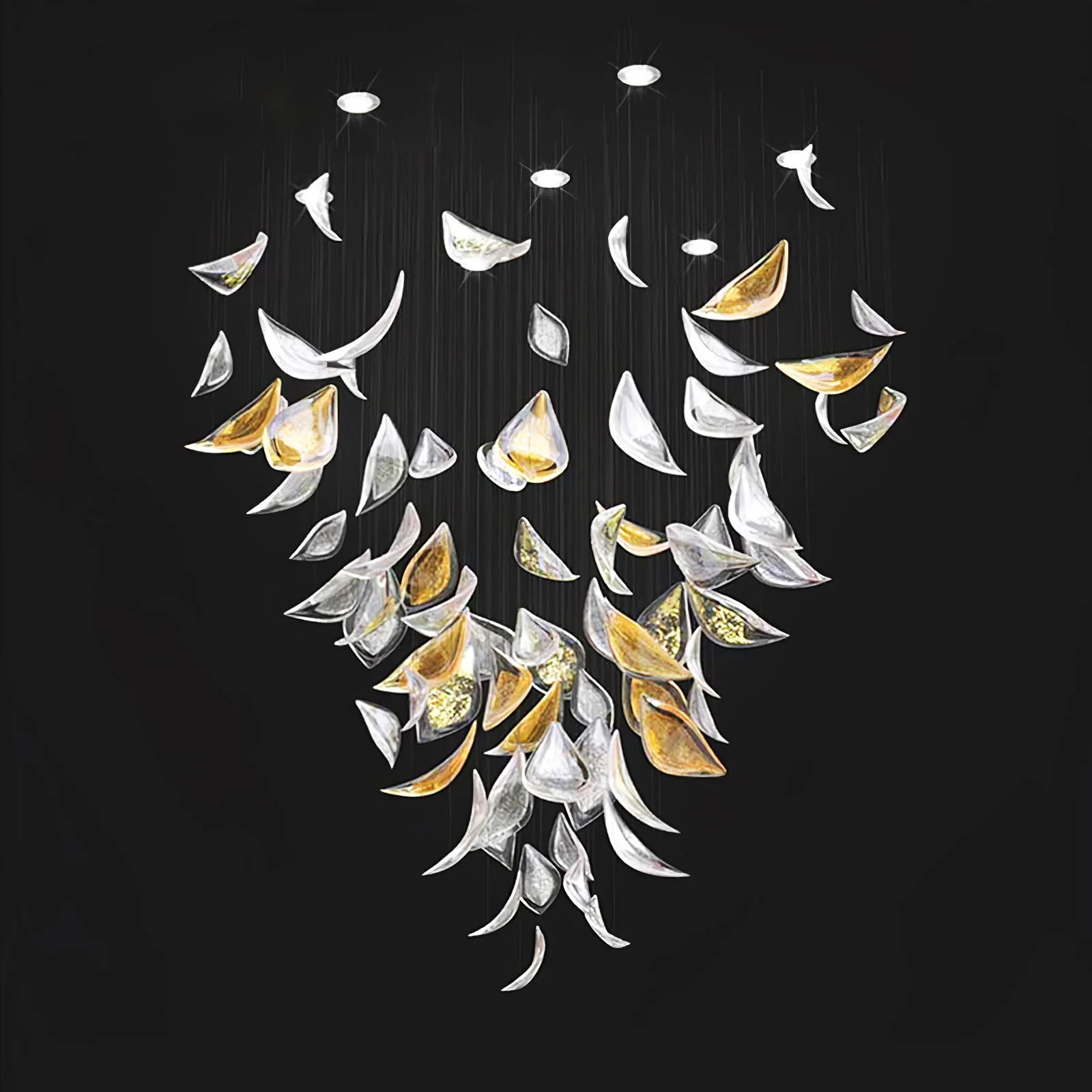 Floating Leaves Chandelier - Image 3