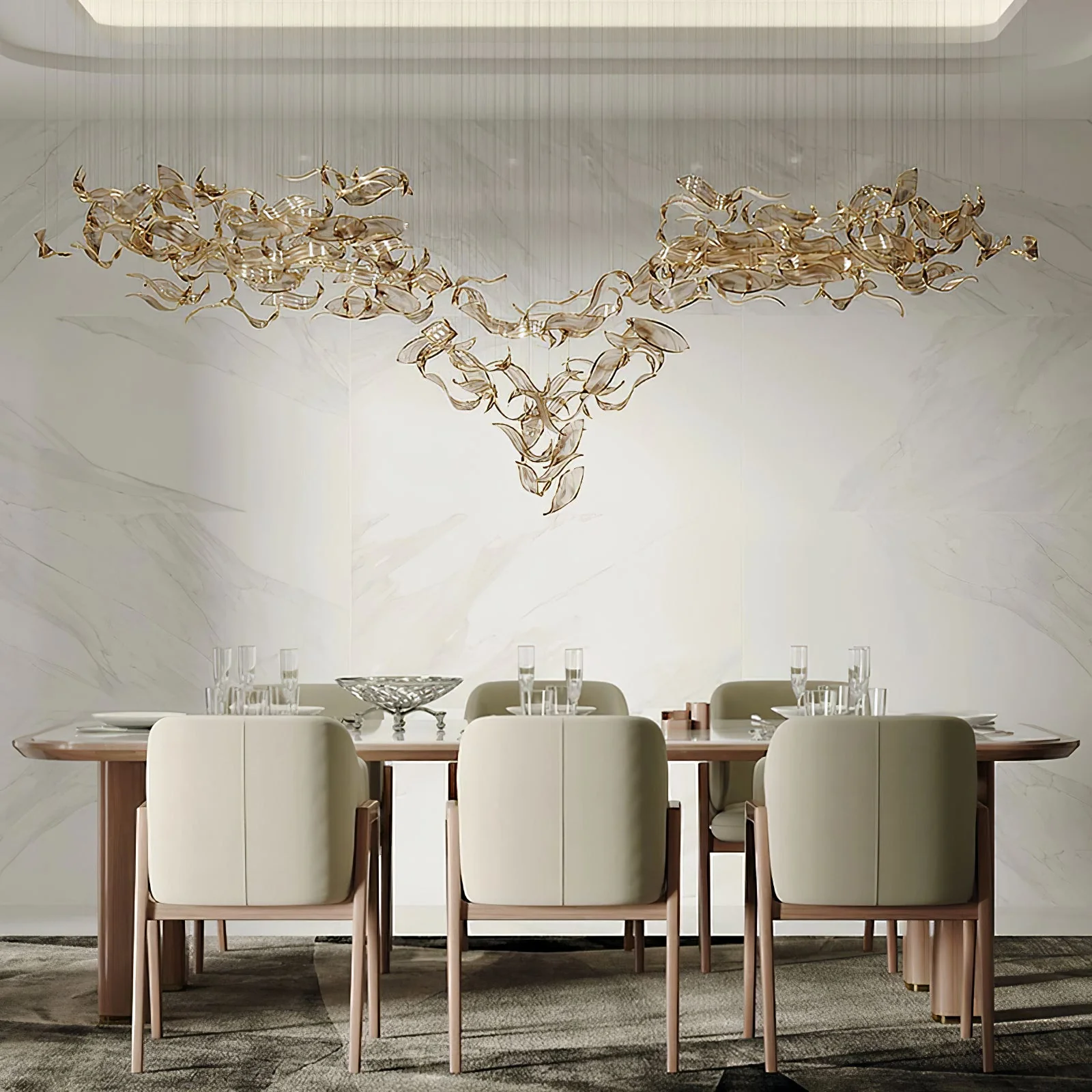 Fluttering Leaves Chandelier