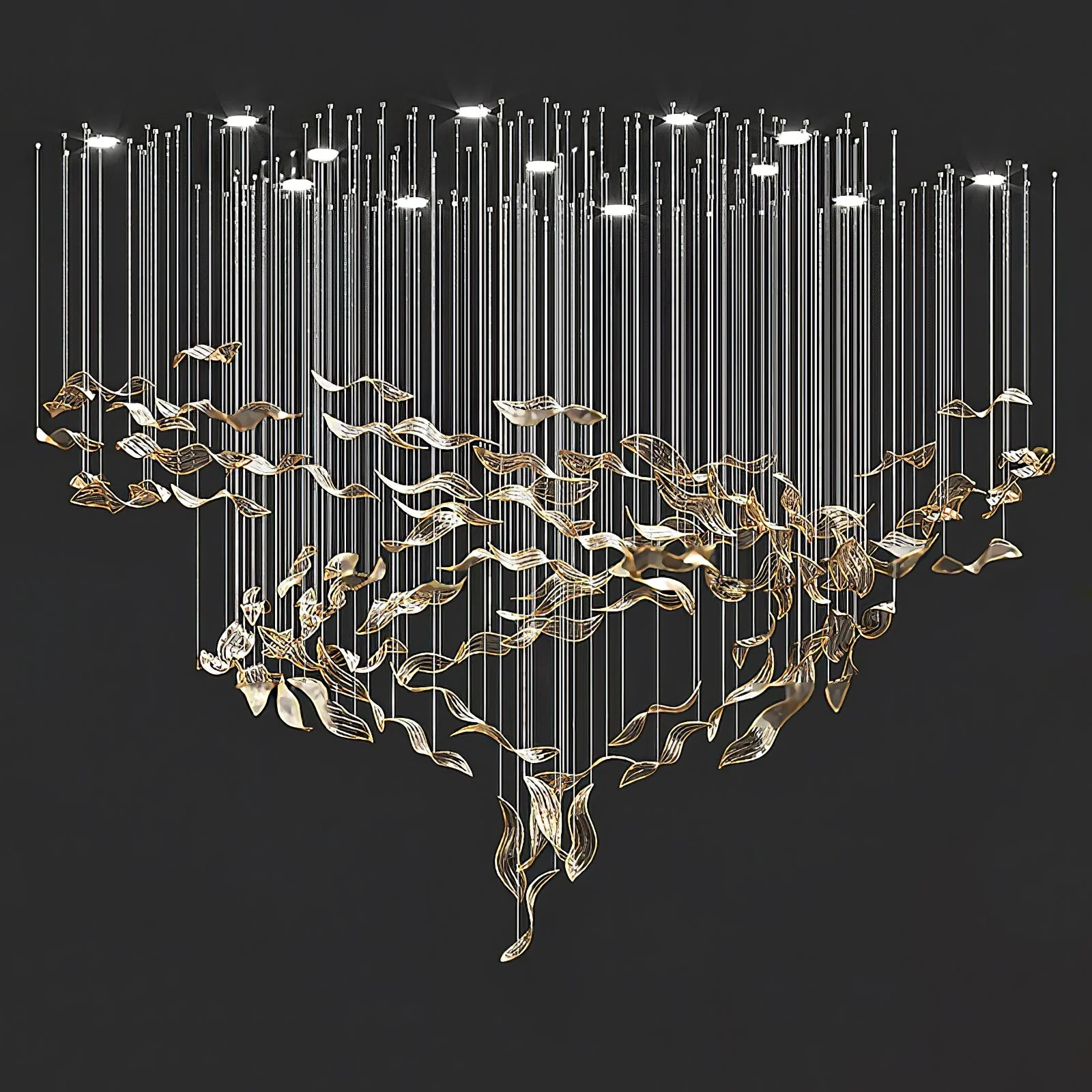 Fluttering Leaves Chandelier - Image 31
