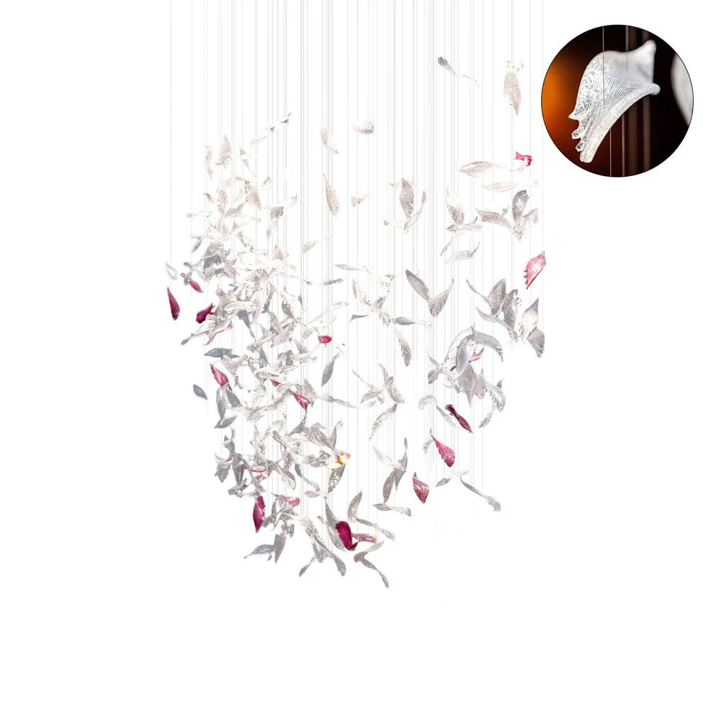 Flying Glass Feather Chandelier - Image 16