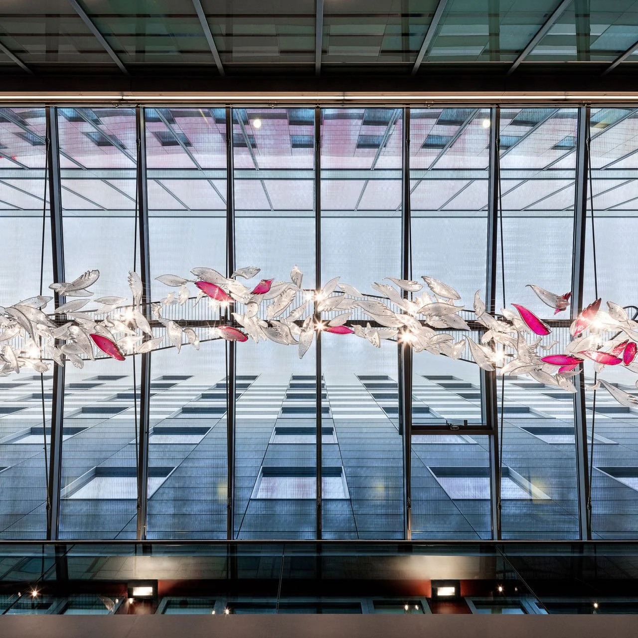 Flying Glass Feather Chandelier - Image 19