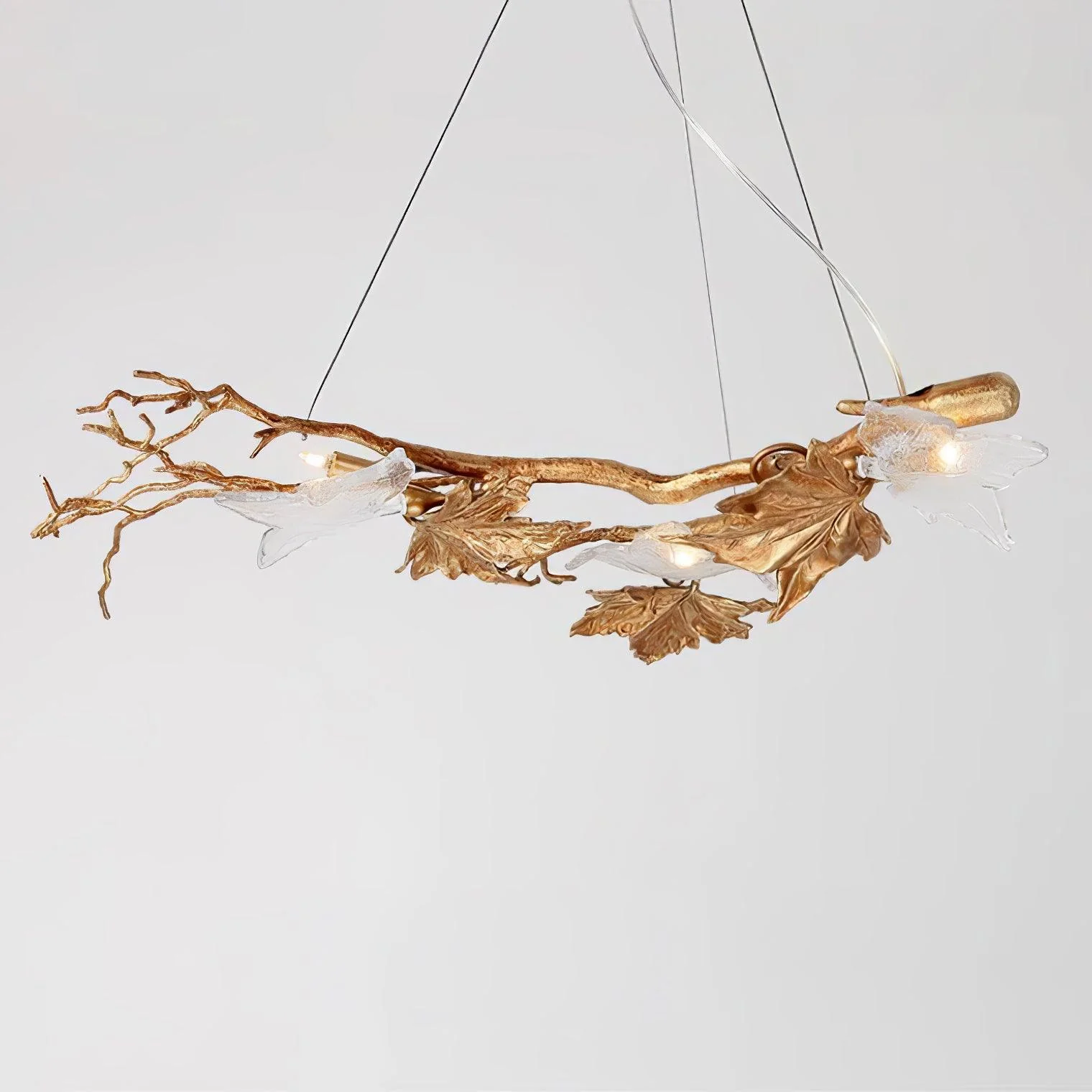 Folio Branch Brass Chandelier - Image 23