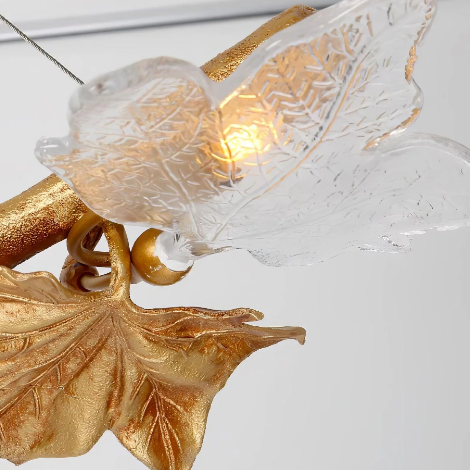 Folio Branch Brass Chandelier - Image 25