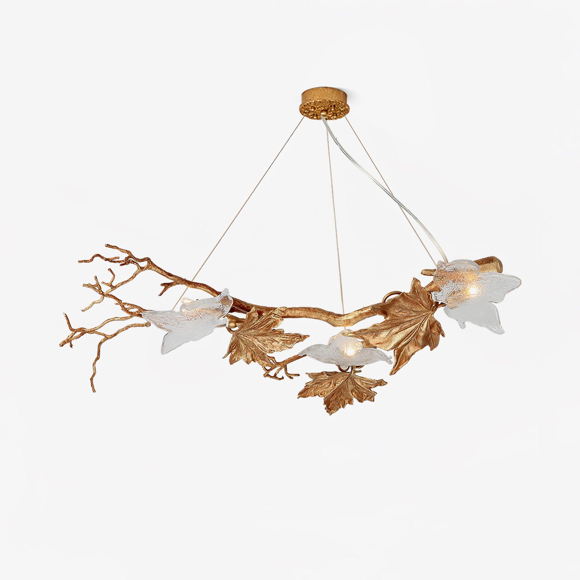 Folio Branch Brass Chandelier - Image 3
