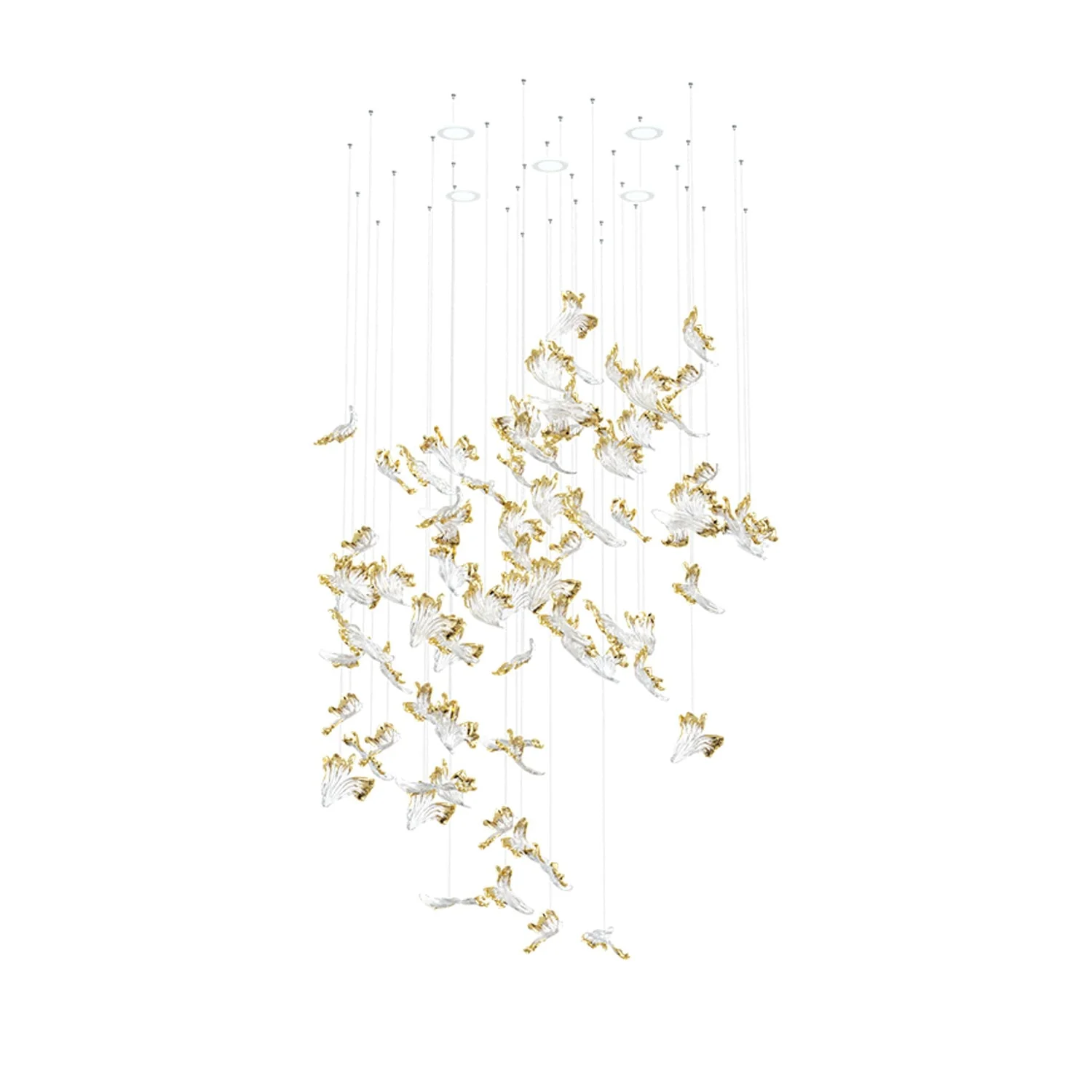Frosted Petals Frozen Chandelier - Image 15