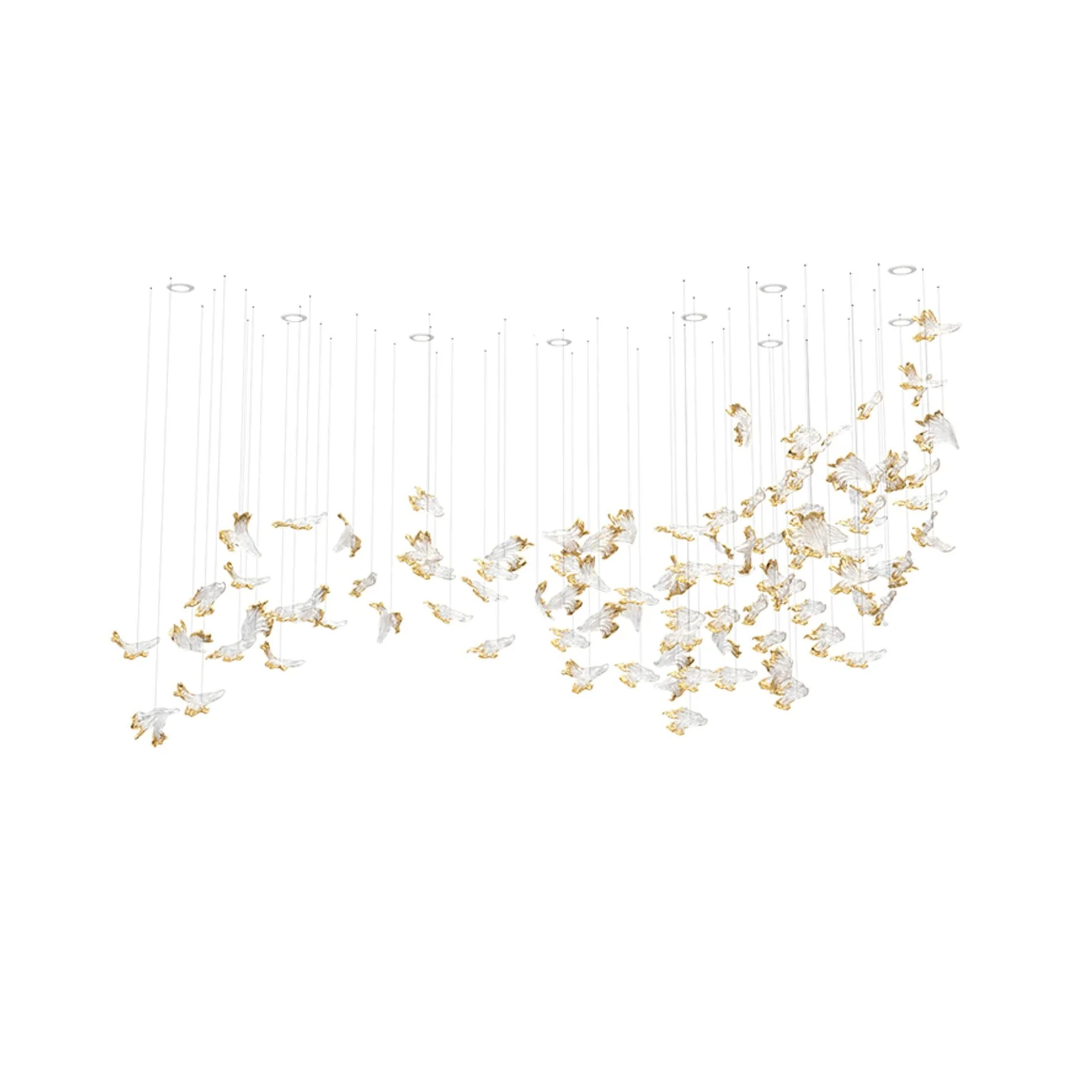 Frosted Petals Frozen Chandelier - Image 17