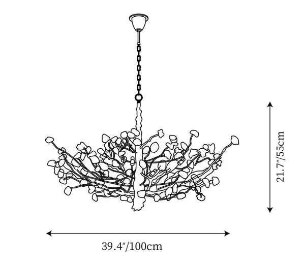 Gemstone Branch Chandelier with Artistic Design for Bedroom or Living Room - Image 15