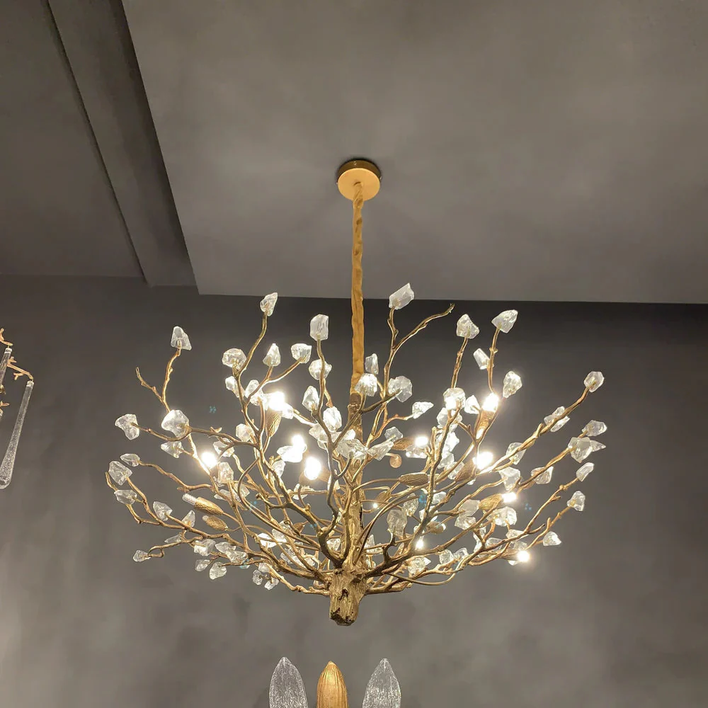 Gemstone Branch Chandelier with Artistic Design for Bedroom or Living Room - Image 3