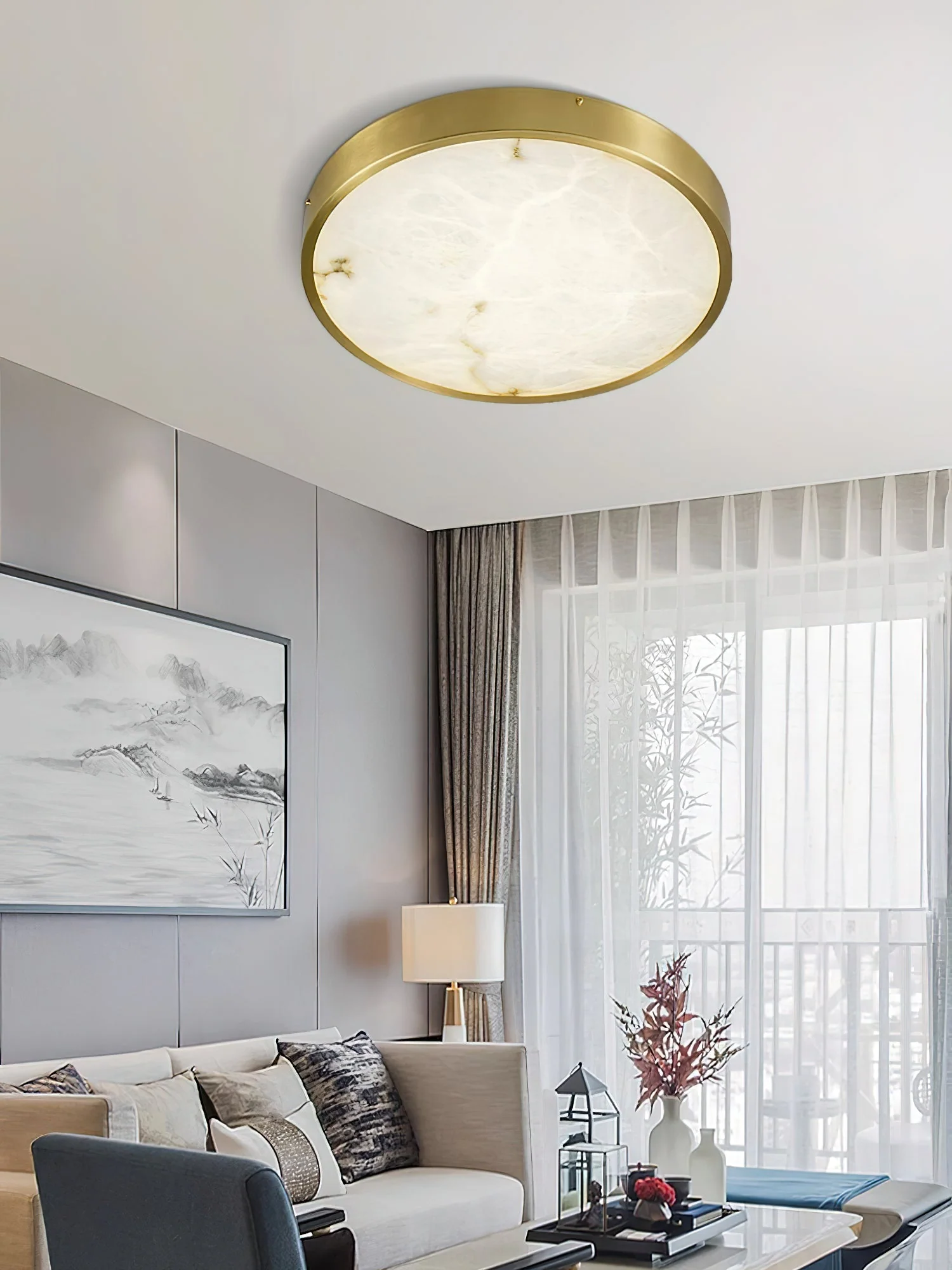 Geometric Alabaster Recessed Ceiling Light - Image 10