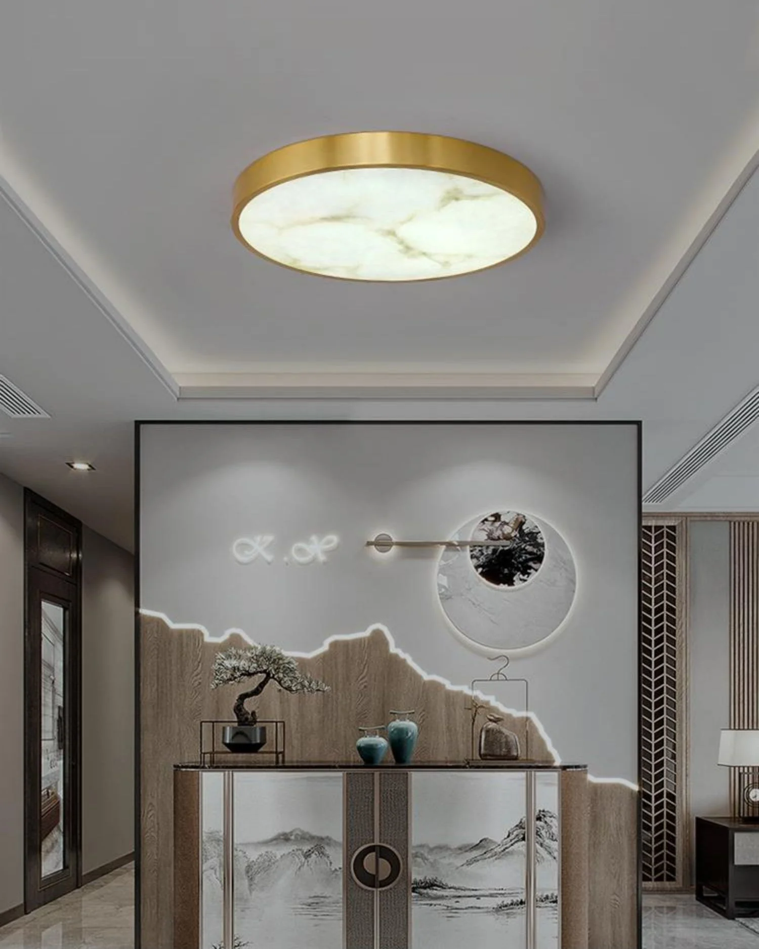 Geometric Alabaster Recessed Ceiling Light - Image 11