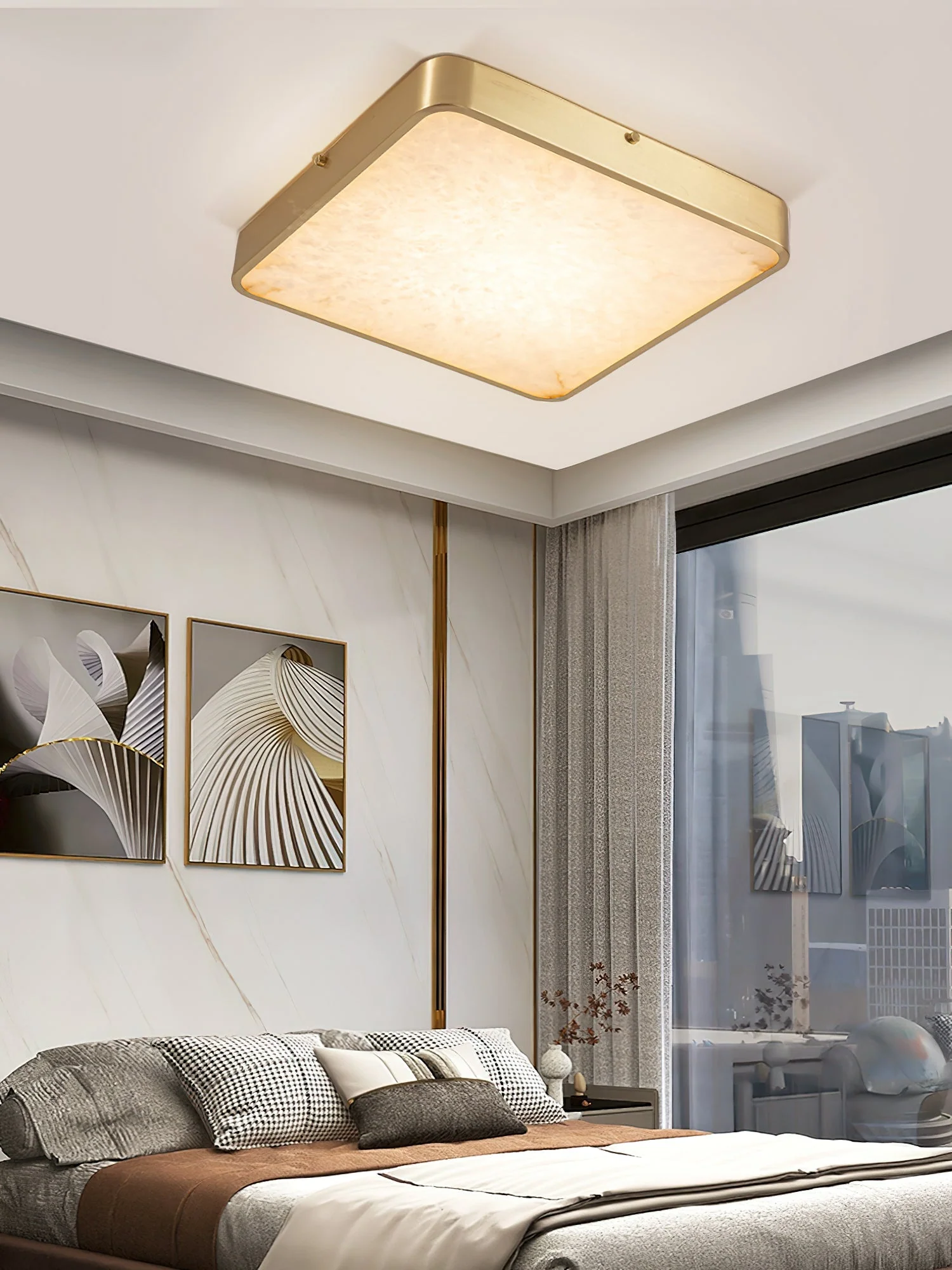 Geometric Alabaster Recessed Ceiling Light - Image 19
