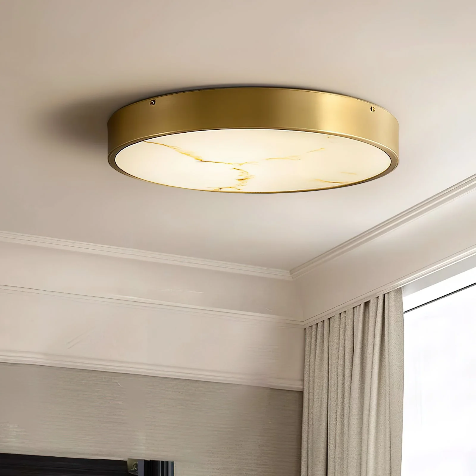 Geometric Alabaster Recessed Ceiling Light - Image 4