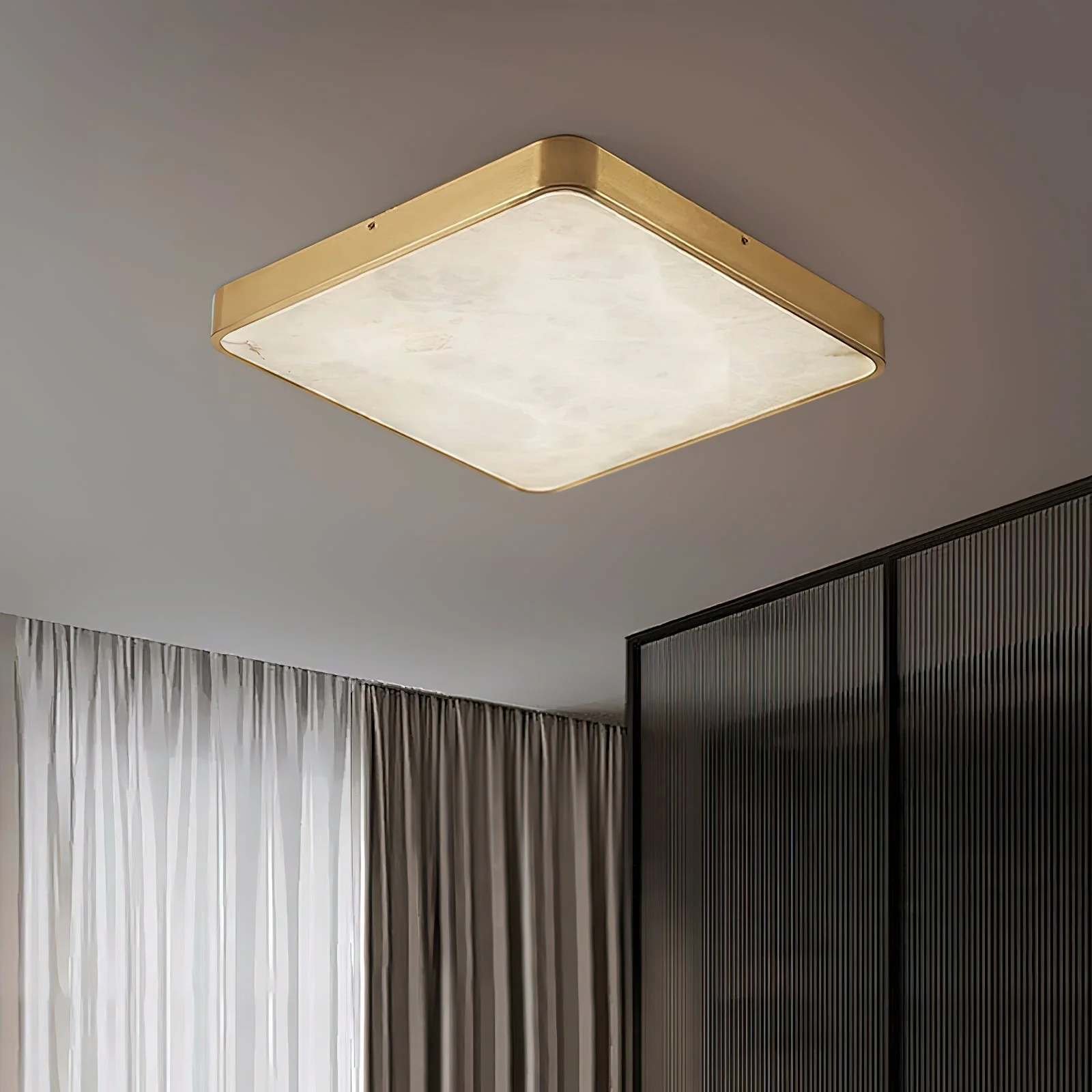 Geometric Alabaster Recessed Ceiling Light - Image 9