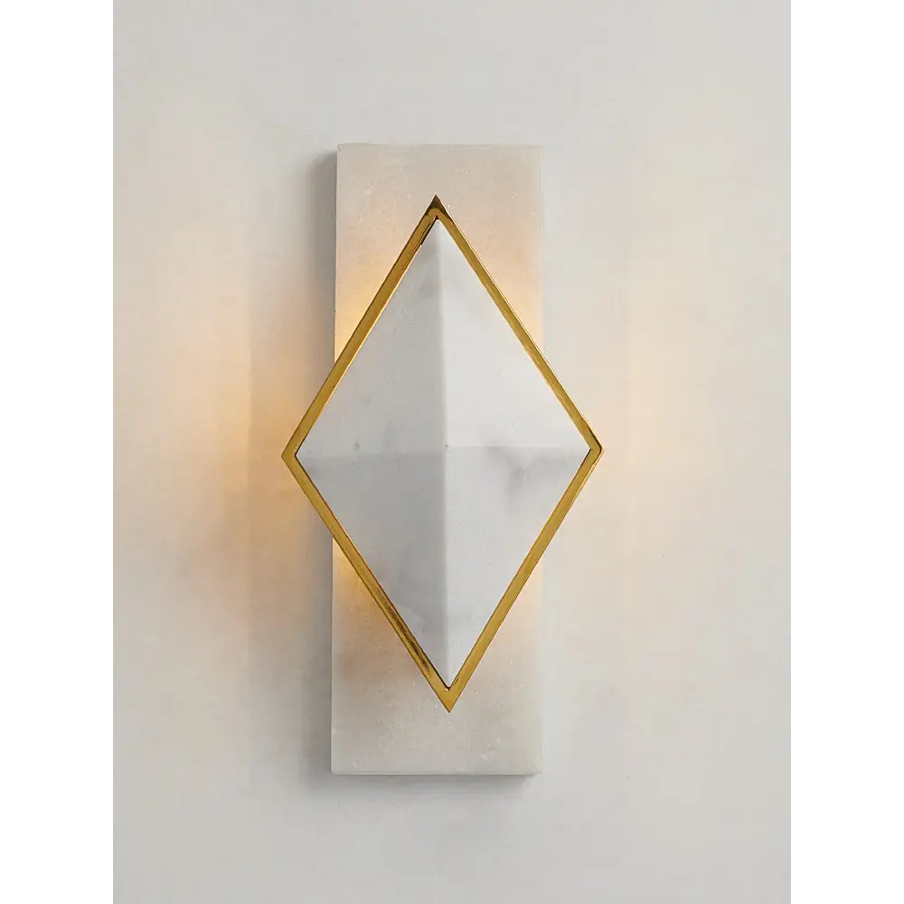 Geometric Alabaster Wall Sconce - Image 5