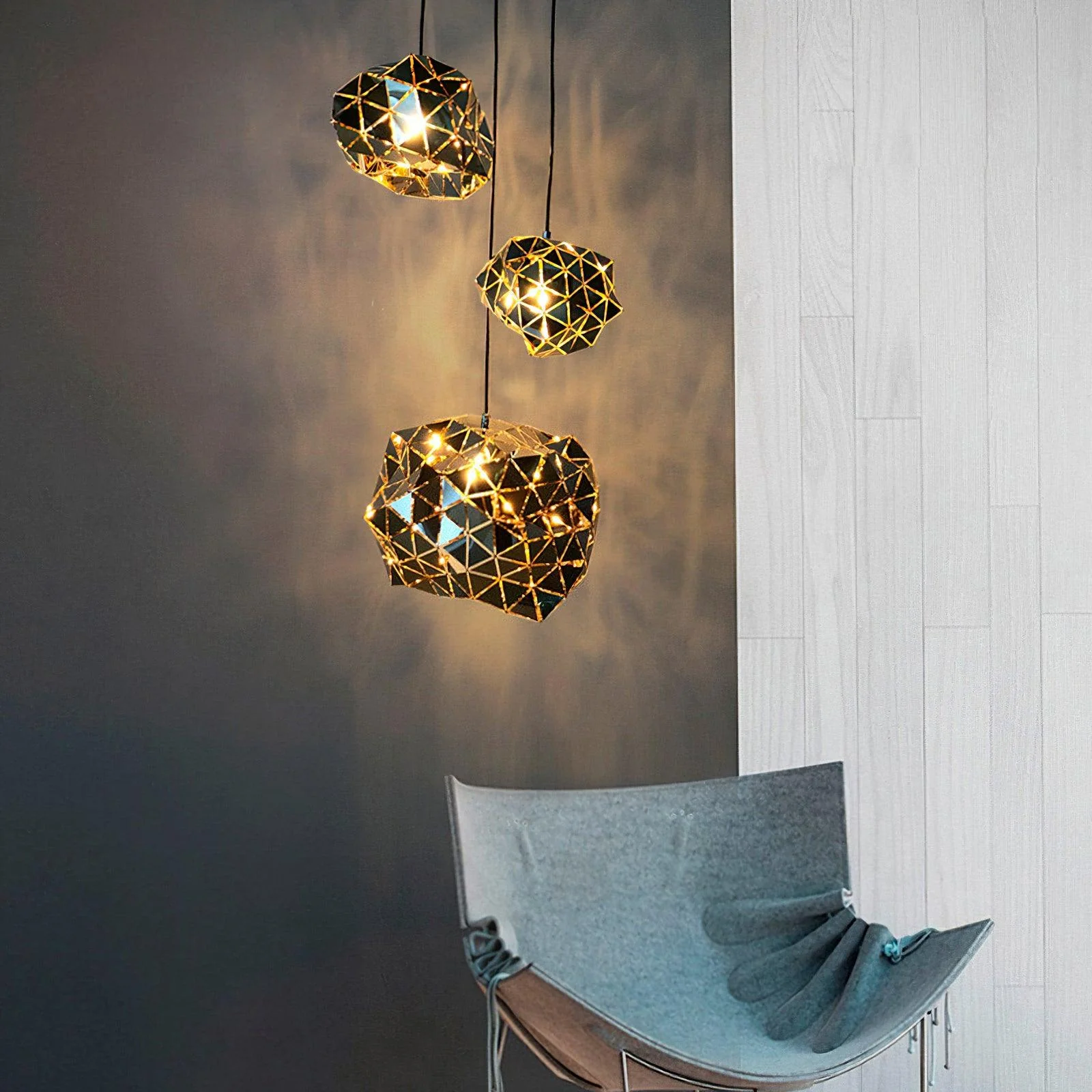 Geometric Panel Pendant Lamp - Image 12