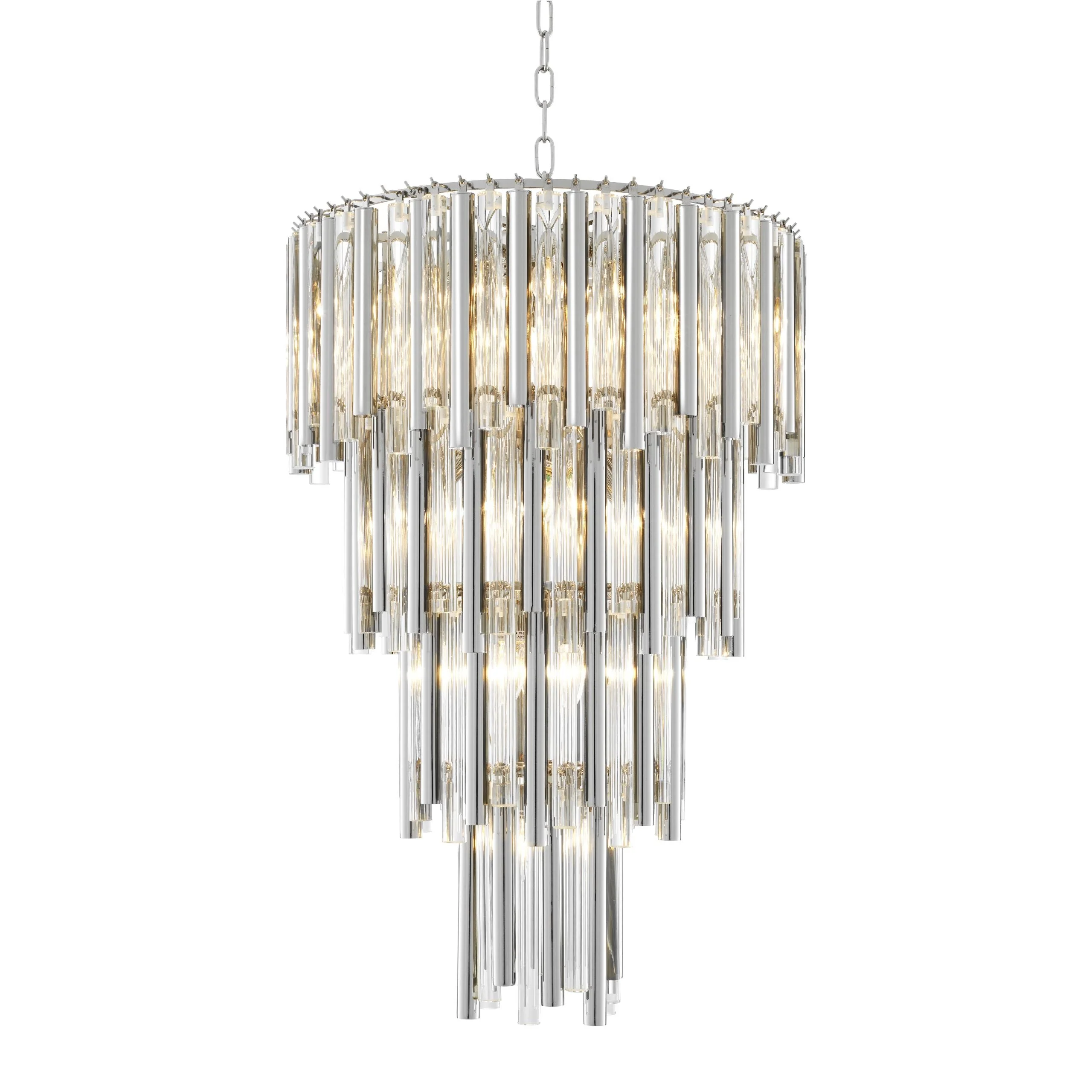 Gigi Modern Glass Chandelier [S/L] - [Gold/Nickel] - Image 17