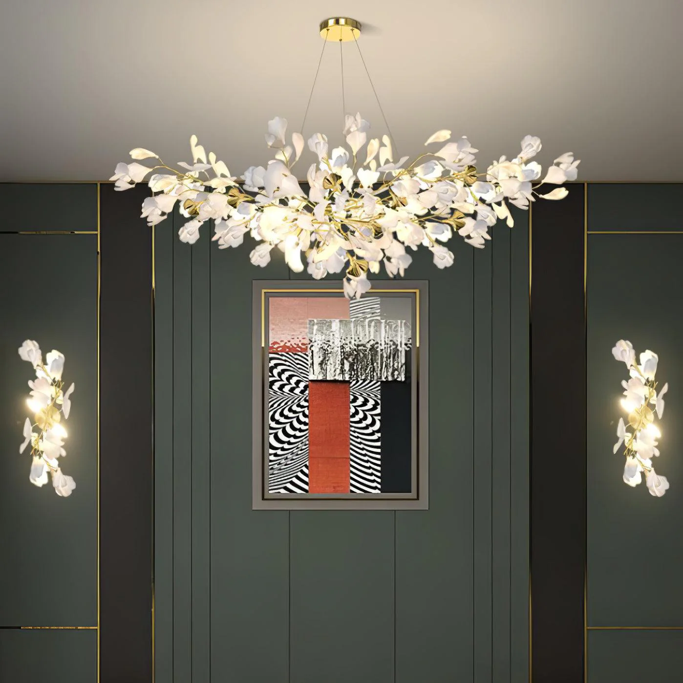 Gingko Flowers Wall Lamp - Image 7