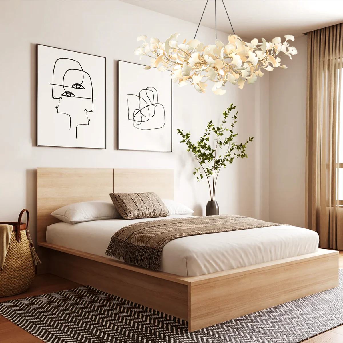 Ginkgo Chandelier Style B - Image 4