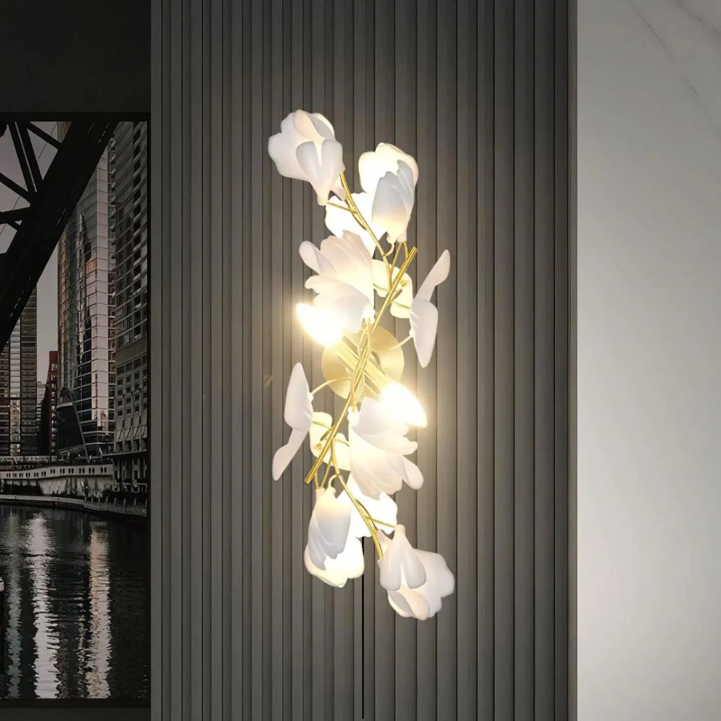 Gingko Flowers Plug-in Wall Lamp - Image 3