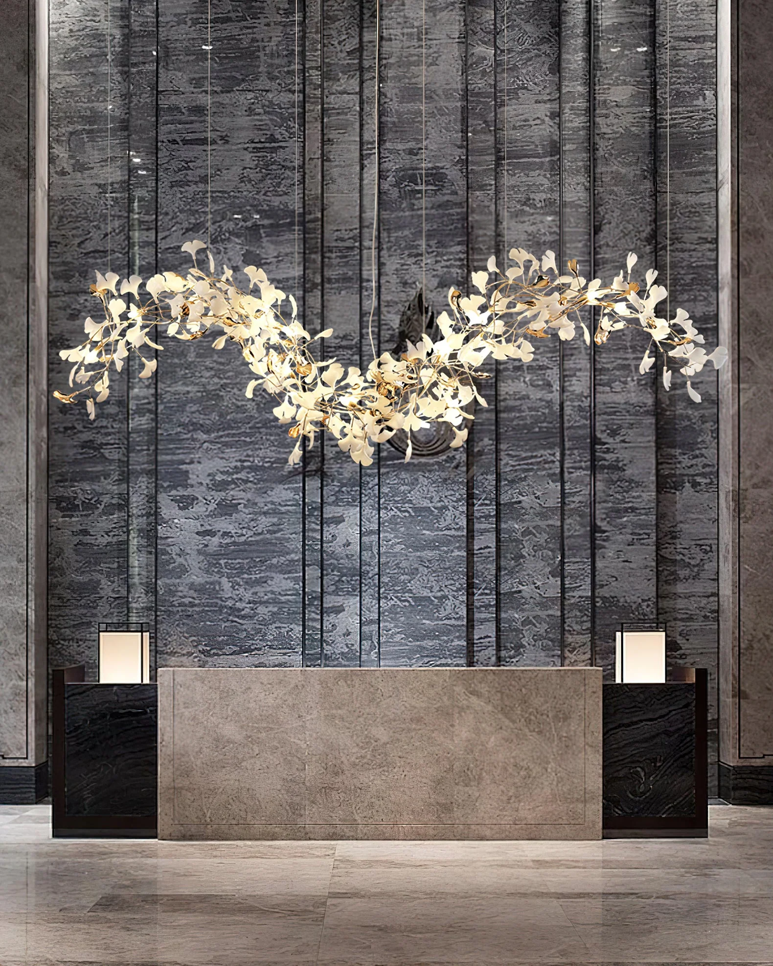 Ginkgo Tip Tlying Chandelier - Image 9