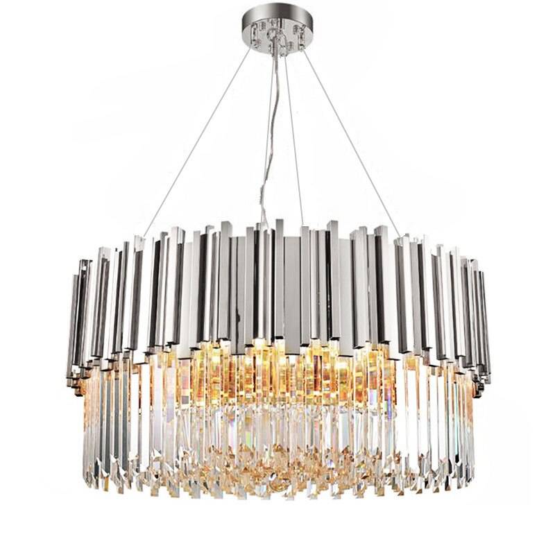 Giovanni Crystal Round Chandelier Polished Chrome - Image 6