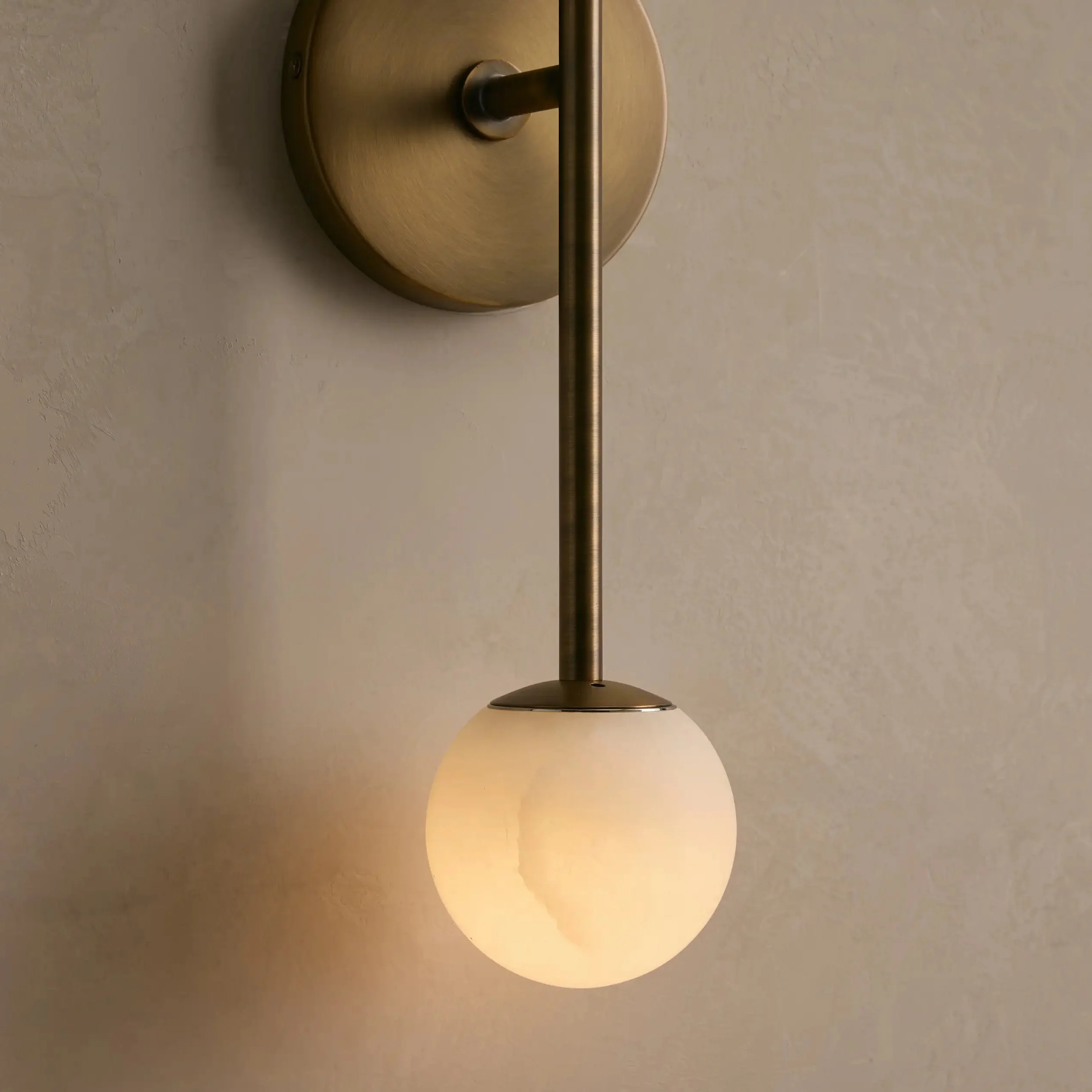 Girouette Double Alabaster Sconce - Image 3