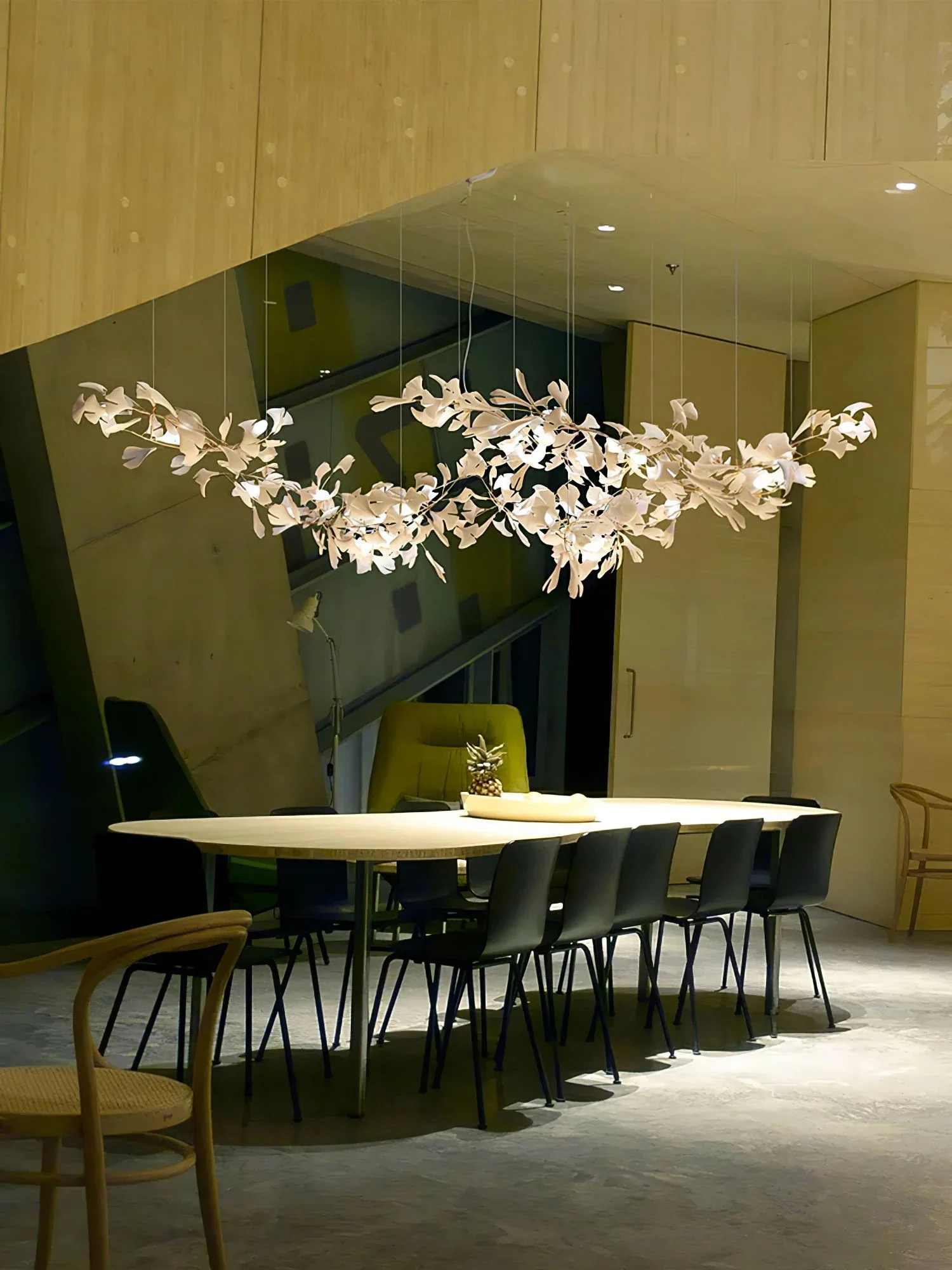 Gold White Leaves Combination Gingko Chandeliers - Image 6
