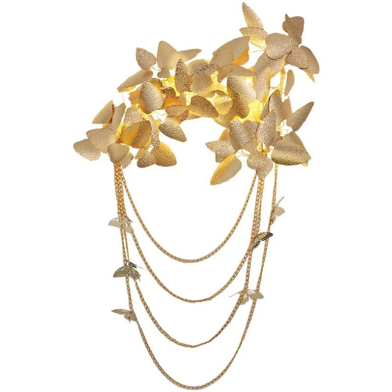 Golden Leaf Sconce 23.6" 47.2" - Image 2
