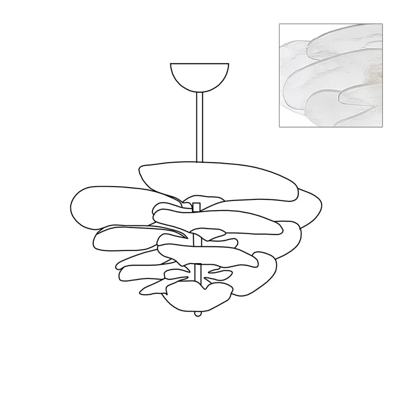 Petals Gold Murano Chandelier - Image 107